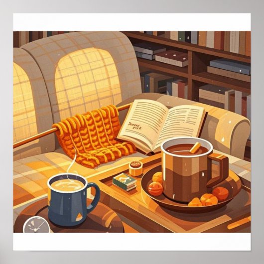 暖祝かい夜の毛布を編んだ ポスター (正面)