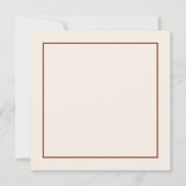 暖素朴かいテラコッタモダンミニマ結婚リスト 招待状 (裏面)