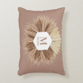 暖素朴かいニュートラルカラーズモノグラム アクセントクッション (正面(垂直))