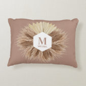 暖素朴かいニュートラルカラーズモノグラム アクセントクッション (裏面)