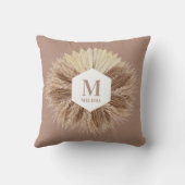 暖素朴かいニュートラルカラーズモノグラム クッション (裏面)