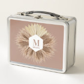 暖素朴かいニュートラルカラーズモノグラム メタルランチボックス (正面)