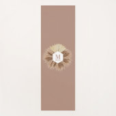 暖素朴かいニュートラルカラーズモノグラム ヨガマット (正面)