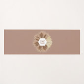 暖素朴かいニュートラルカラーズモノグラム ヨガマット (正面(横))