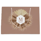 暖素朴かいニュートラルカラーズモノグラム ラージペーパーバッグ (正面)