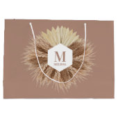 暖素朴かいニュートラルカラーズモノグラム ラージペーパーバッグ (裏面)