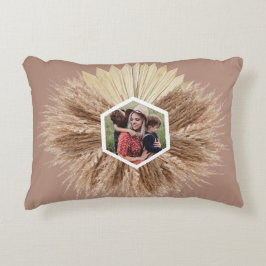 暖素朴かいニュートラル色のカスタム写真 アクセントクッション