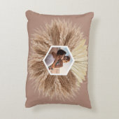 暖素朴かいニュートラル色のカスタム写真 アクセントクッション (裏面(縦))