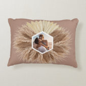 暖素朴かいニュートラル色のカスタム写真 アクセントクッション (裏面)