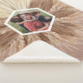 暖素朴かいニュートラル色のカスタム写真 シェルパブランケット (3/4)