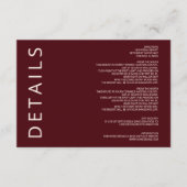 暖素朴かいバモダンルガン結婚ディ エンクロージャーカード (正面)