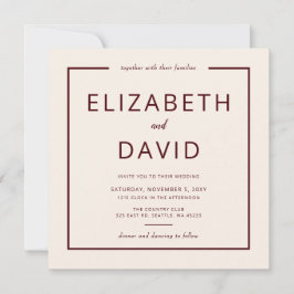 暖素朴かいバモダンルガン結婚ディ 招待状