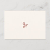 暖素朴かいバラお洒落フローラ結婚の詳細 エンクロージャーカード (裏面)