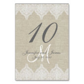 暖素朴かいレ結婚ース テーブルナンバー (裏面)