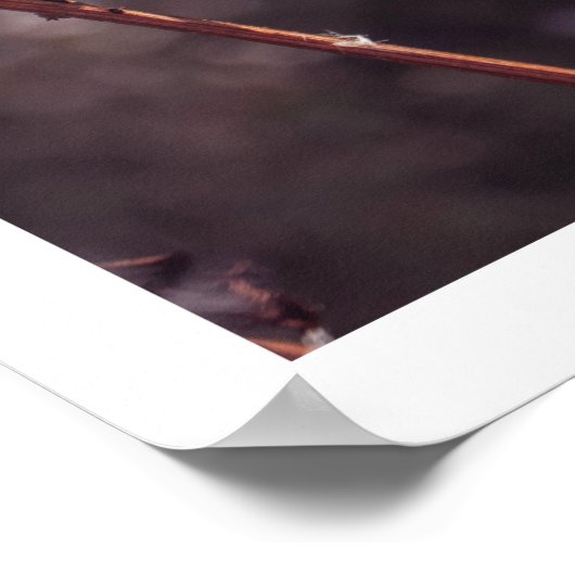 暖素朴かい秋ワイルドフラワーファームハウスのウォールアート ポスター (角)