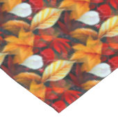 暖色にカエデ葉の葉の領域 テーブルクロス (アングル)