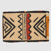 暖色のアフリカの背景 ゴルフタオル (横)