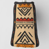 暖色のアフリカの背景 ゴルフヘッドカバー (回転90)