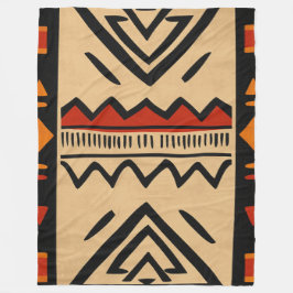 暖色のアフリカの背景 フリースブランケット