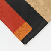 暖色のアフリカの背景 フリースブランケット (角)