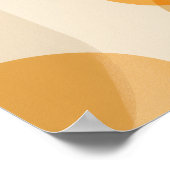 暖色の丸い型枠の背景 ポスター (角)