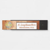 暖色オレンジモダンの銘板プロフェッショナル事務所 サインプレート (正面)