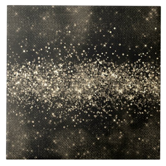 暖色グエレガントレーモノクロフェイクグリッター タイル (正面)