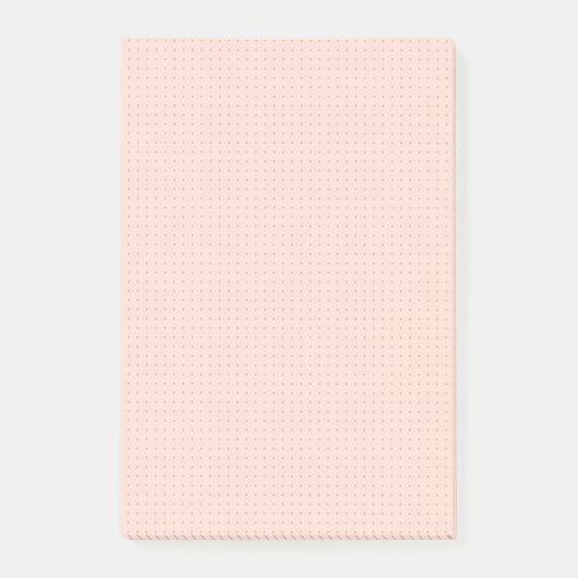 暖色ピンクのドットグリッド暗いポストイットノート ポストイット (正面)
