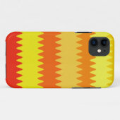 暖色山形ストライプ色 Case-Mate iPhoneケース (裏面(横))