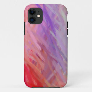 暖色抽象芸術ア絵画ート7 iPhone 11 ケース