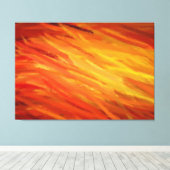 暖色抽象芸術絵画アート2 キャンバスプリント (インサイチュ (ウッドフロア))