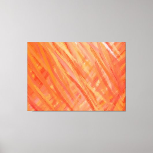 暖色抽象芸術絵画アート3 キャンバスプリント (正面)