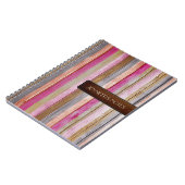 暖色木革エレガントルック#21 ノートブック (左側)