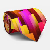暖色縞模様タイ ネクタイ (ロール)