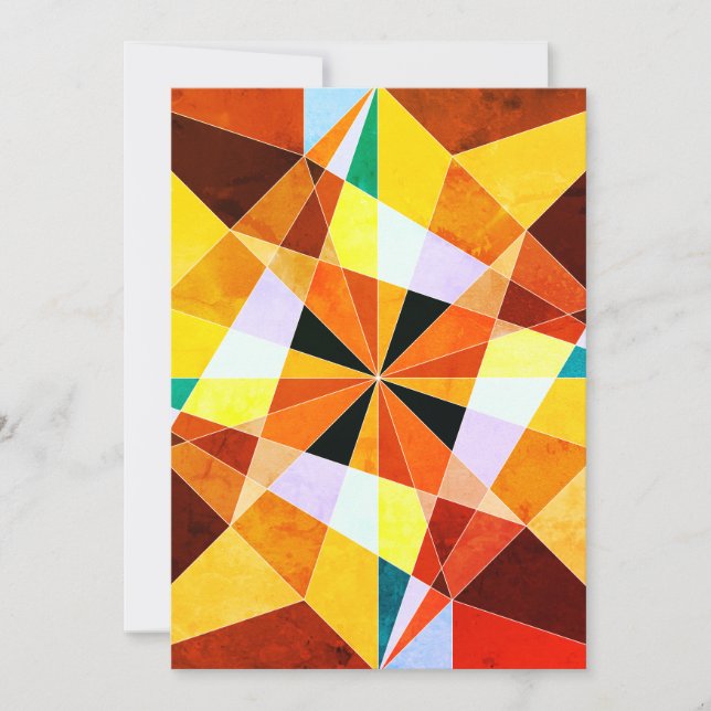 暖色角度クール幾何形状 (正面)