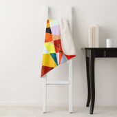 暖色角度クール幾何形状 シェルパブランケット (インサイチュ)