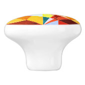 暖色角度クール幾何形状 セラミックノブ (側面)