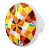 暖色角度クール幾何形状 セラミックノブ (右)