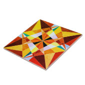 暖色角度クール幾何形状 タイル (側面)