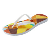暖色角度クール幾何形状 ビーチサンダル (アングル)
