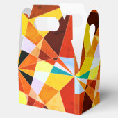 暖色角度クール幾何形状 フェイバーボックス (オープン)