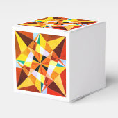 暖色角度クール幾何形状 フェイバーボックス (正面サイド)