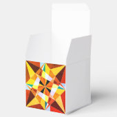 暖色角度クール幾何形状 フェイバーボックス (オープン)