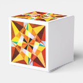 暖色角度クール幾何形状 フェイバーボックス (裏面サイド)