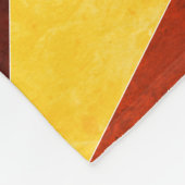 暖色角度クール幾何形状 フリースブランケット (角)