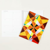 暖色角度クール幾何形状 プランナー手帳 (ディスプレー)