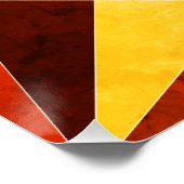 暖色角度クール幾何形状 ポスター (コーナー)