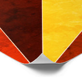 暖色角度クール幾何形状 ポスター (角)