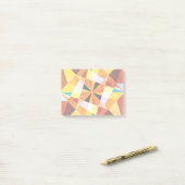 暖色角度クール幾何形状 ポストイット (デスク上)