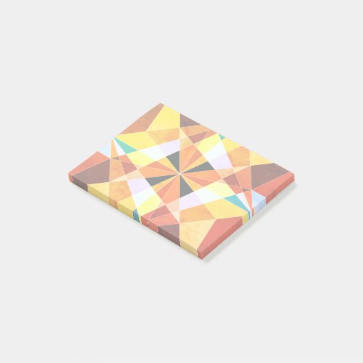 暖色角度クール幾何形状 ポストイット (アングル)